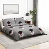 vidaXL Bettwäsche-Set Grau 220x240 cm Baumwolle Produktbild-Vorschau 2