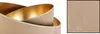 A close-up view of a gold-lined lampshade with a textured beige exterior. Anteprima dell’immagine prodotto