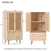 Flieks Schmal Kommode mit Tür, Rattan Sideboard Produktbild-Vorschau 7