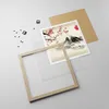 Gerahmtes Poster - Rahmen in heller Eiche - Aquarell Produktbild-Vorschau 4