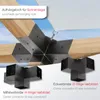 SOTECH Pfostenverbinder-Set 100 x 100 mm schwarz – 4x Produktbild-Vorschau 3