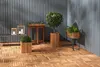 2qm Holzfliesen Balkonfliesen Holz Fliesen 30x30 cm - Produktbild-Vorschau 4