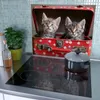 Spritzschutz Herdabdeckplatte Schneidebrett aus Glas Katzen Produktbild-Vorschau 3