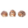 6 Stück Igel Figuren 6-7 cm hoch mit Stoff Fell Produktbild-Vorschau 2