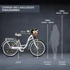 Milord Komfort Fahrrad Mit Weidenkorb Damenfahrrad, 26 Produktbild-Vorschau 3