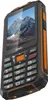 A rugged Evolveo Strongphone Z6 DualSIM Black/Orange mobile phone is shown from a slightly elevated angle. Náhled obrázku produktu