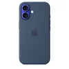 Apple iPhone 16 Silikon Case mit MagSafe – Denim Produktbild-Vorschau 1