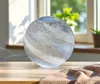 Formano Kugellampe LUXOR Glas Marmor blau Design 24cm Produktbild-Vorschau 1