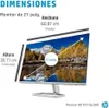 HP M27fq 27 Zoll, IPS, QHD, 75 Hz, 5 ms, Schwarz-Silber, 2R Produktbild-Vorschau 12