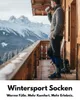Herren Skisocken Merino mit Polsterung 2 Paar Thermo Winter Produktbild-Vorschau 2