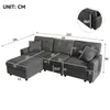 okwish Modulares Sofa Ecksofa mit USB und Type-C-Anschluss, Produktbild-Vorschau 8