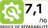 This image is a graphic showing a repairability score. Produktbild-Vorschau