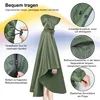 Ponchos,Wasserdicht Regenponcho mit Reißverschluss für Produktbild-Vorschau 3