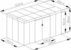 Gartenhaus G21 GRAH 700 - 340 x 206 cm, anthrazit Produktbild-Vorschau 8