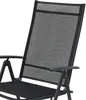 Garten Klappstuhl Metall - Textilen Anthrazit / Schwarz Produktbild-Vorschau