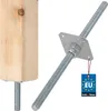 KOTARBAU® Základňa stĺpa 110 x 110 x 500 mm Závit M24 mm so Náhľad obrázku produktu 1