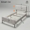 okwish Polsterbett Einzelbett 90 x 200 cm, Bettgestell mit Produktbild-Vorschau 7