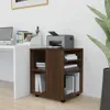 vidaXL Szafka na kółkach brązowy dąb 60x53x72 cm materiał Podgląd zdjęcia produktu 1