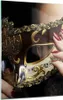 Bilder auf glas - Einteilig - Frau Mode Venedig Maske - Produktbild-Vorschau 1