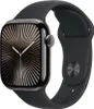A close-up studio shot of a black Apple Watch with a unique watch face. Náhled obrázku produktu