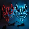 10 Farbe Fuchs Vollmaske Neonlichter Halloween Party Led Produktbild-Vorschau 8