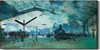 Wanduhr Bürouhr Leinwand Bild 60x30 Ankunft Zuges Gare Produktbild-Vorschau 1