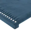 Kopfteil Dunkelblau 90x5x118/128 cm Samt Produktbild-Vorschau 4