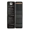 A metal tin containing black pencils. Anteprima dell’immagine prodotto