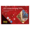 The image shows the packaging for an LED light curtain. Produktbild-Vorschau