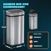MONZANA Sensor Mülleimer Küche Silber Produktbild-Vorschau 4