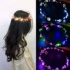 LED Blumengirlande Stirnband Mädchen Frauen Braut Strand Produktbild-Vorschau 2