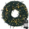 A coiled string of LED lights with a power adapter. Produktbild-Vorschau