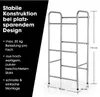 EASYmaxx Metalen drankenkistrek voor 3 kisten - 127x50x34 Productafbeelding-voorbeeld 2