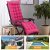 A collage showing a pink chair cushion on a recliner, a modern house with a garden, and a swimming pool with mountains in the background. Náhled obrázku produktu