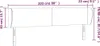 Kopfteil mit Ohren Dunkelblau 203x23x78/88 cm Samt Produktbild-Vorschau 9
