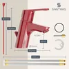 SANTRAS® Waschtischarmatur mit Zugstange in Rot (RAL 3003) Produktbild-Vorschau 5