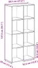 vidaXL Raumteiler-Bücherregal Sonoma-Eiche 69,5x29x137,5 cm Produktbild-Vorschau 7