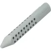 A single gray Faber-Castell GRIP 2001 plastic eraser with a pointed tip and a textured surface of dark gray dots. Produktbild-Vorschau