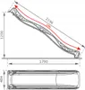 4iQ Slide Wellenrutsche Rutsche 1200 Turkis aus HDPE für Produktbild-Vorschau 2
