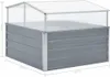 vidaXL Serra grigia in acciaio zincato 100×100×85 cm Anteprima dell’immagine prodotto 6