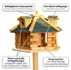 Mucola Vogelhaus Vogelfutterhaus Holz Vogelvilla Produktbild-Vorschau 5