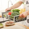 Teleskopierbarer Abtropfkorb aus Edelstahl, verstellbarer Produktbild-Vorschau 2
