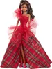 A Barbie doll wearing a red plaid gown. Náhľad obrázku produktu