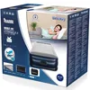 The image shows the packaging of a Bestway air mattress with a built-in pump. Náhled obrázku produktu