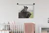MuchoWow® Wandteppich Wandbehang Pferde - Schwarz - Gras Produktbild-Vorschau 2