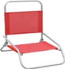 vidaXL Klappbare Strandstühle 2 Stk. Rot Stoff Produktbild-Vorschau 1