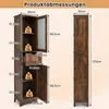 Szafka łazienkowa COSTWAY, 170 cm, szafka łazienkowa z Podgląd zdjęcia produktu 3