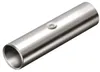 A silver metal tube with a small indentation on its surface, shown against a white background. Voir les images du produit