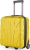 A yellow suitcase with a retractable handle and wheels, shown against a white background. Náhľad obrázku produktu