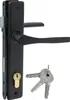 Set porta nero: maniglia, serratura, cilindro 90/22 Anteprima dell’immagine prodotto 1
